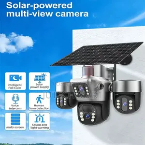 Real 4 Lens 4g Solar Powered Camera With Night Vision