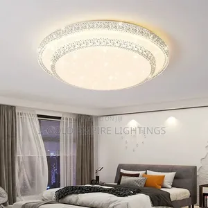 Crystal Ceiling Light – Modern Round Chandelier for Bedroom Living