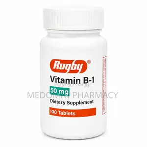 Rugby Vitamin B1 50mg Thiamine HCl Energy Support - 100 Tablets