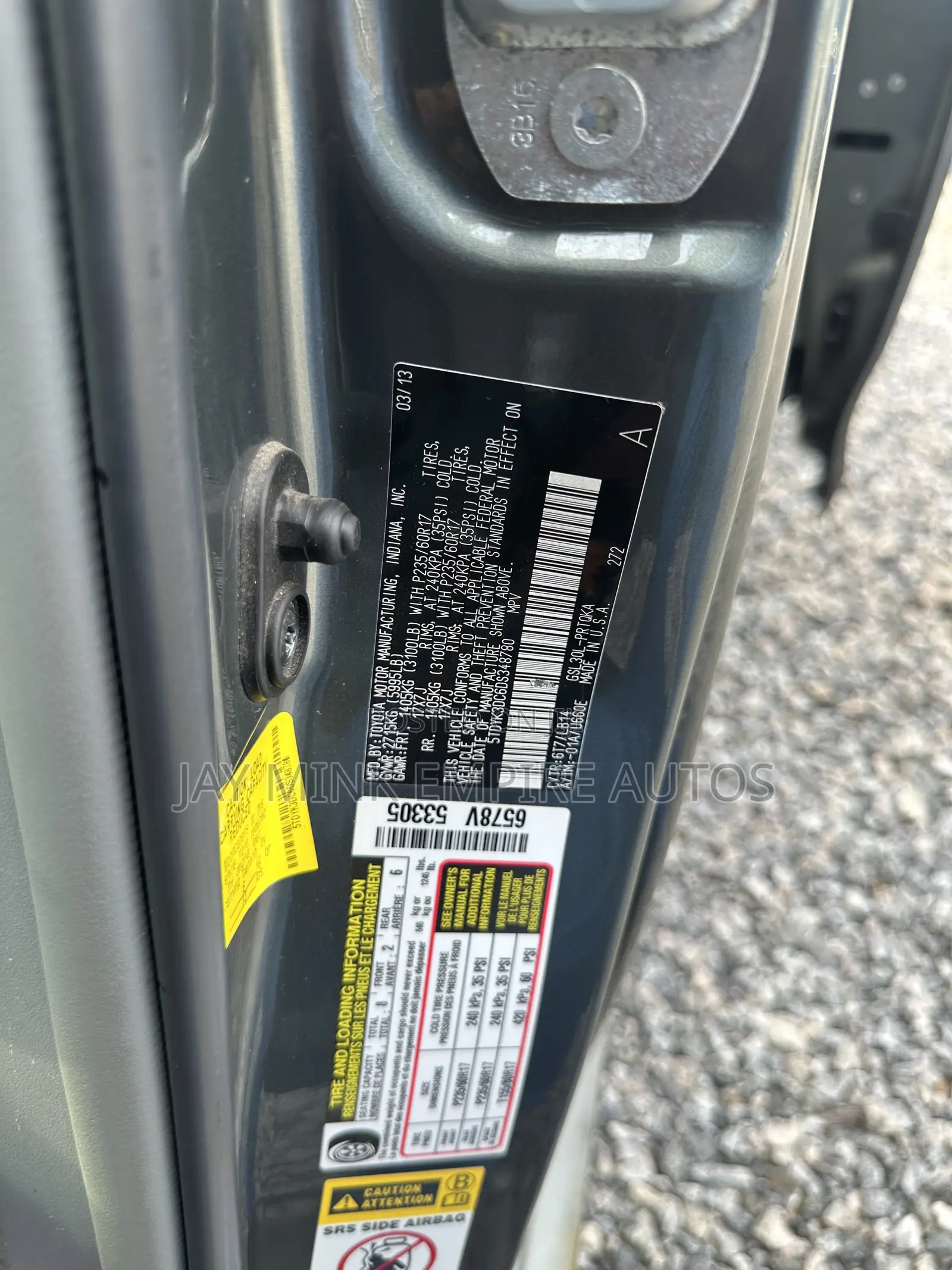 Toyota Sienna 2013 Gray