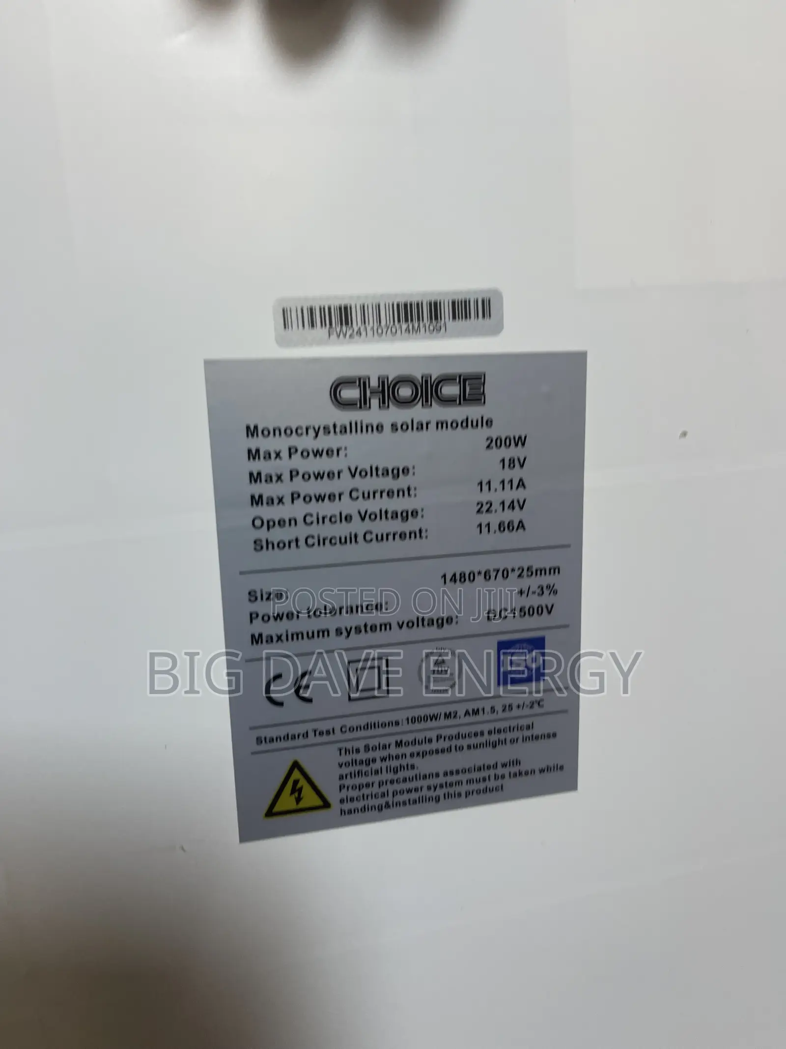 Choice 200w Solar Panel