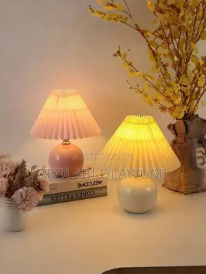 Nordic Pleated Bedside Lamp