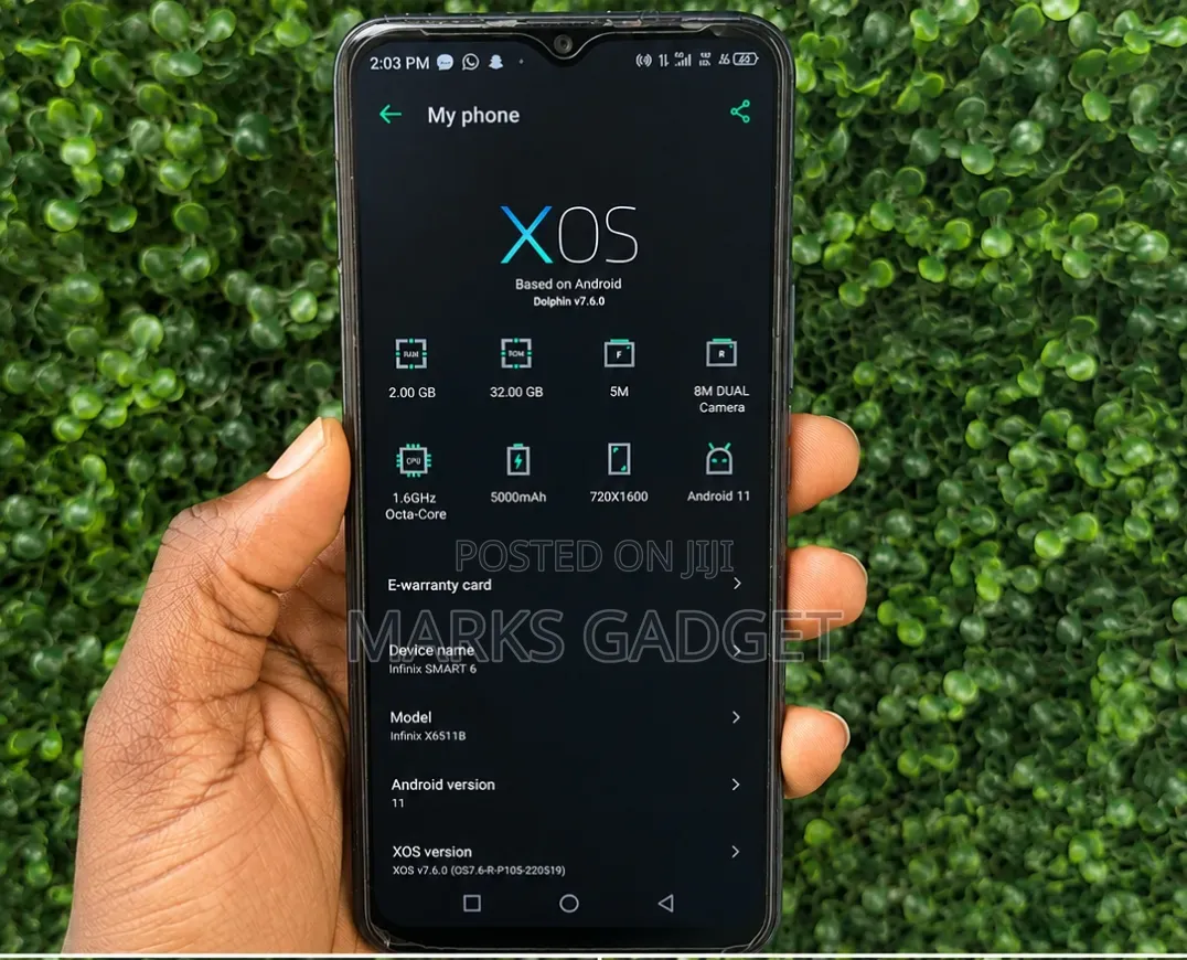 Infinix Smart 6 HD 32 GB Black