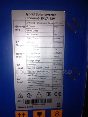 Luxsun 6.2kW 48V Hybrid Inverter