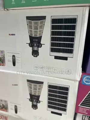 LED Street Light With a Dual-Lens PTZ (Pan-Tilt-Zoom) Security Camera
