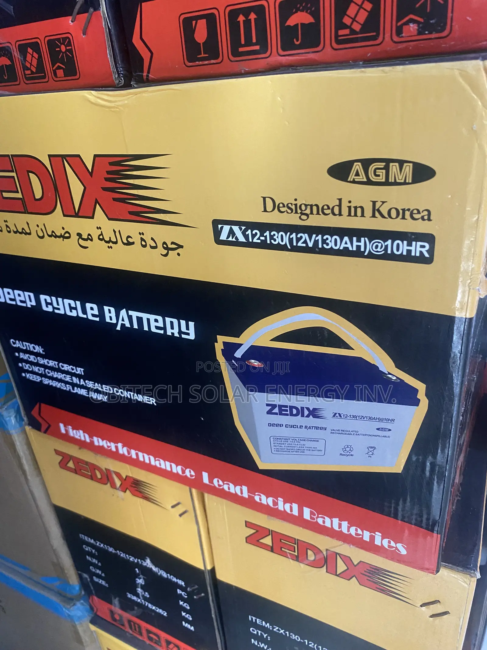 130AH 12V Zedix Deep Cycle Battery