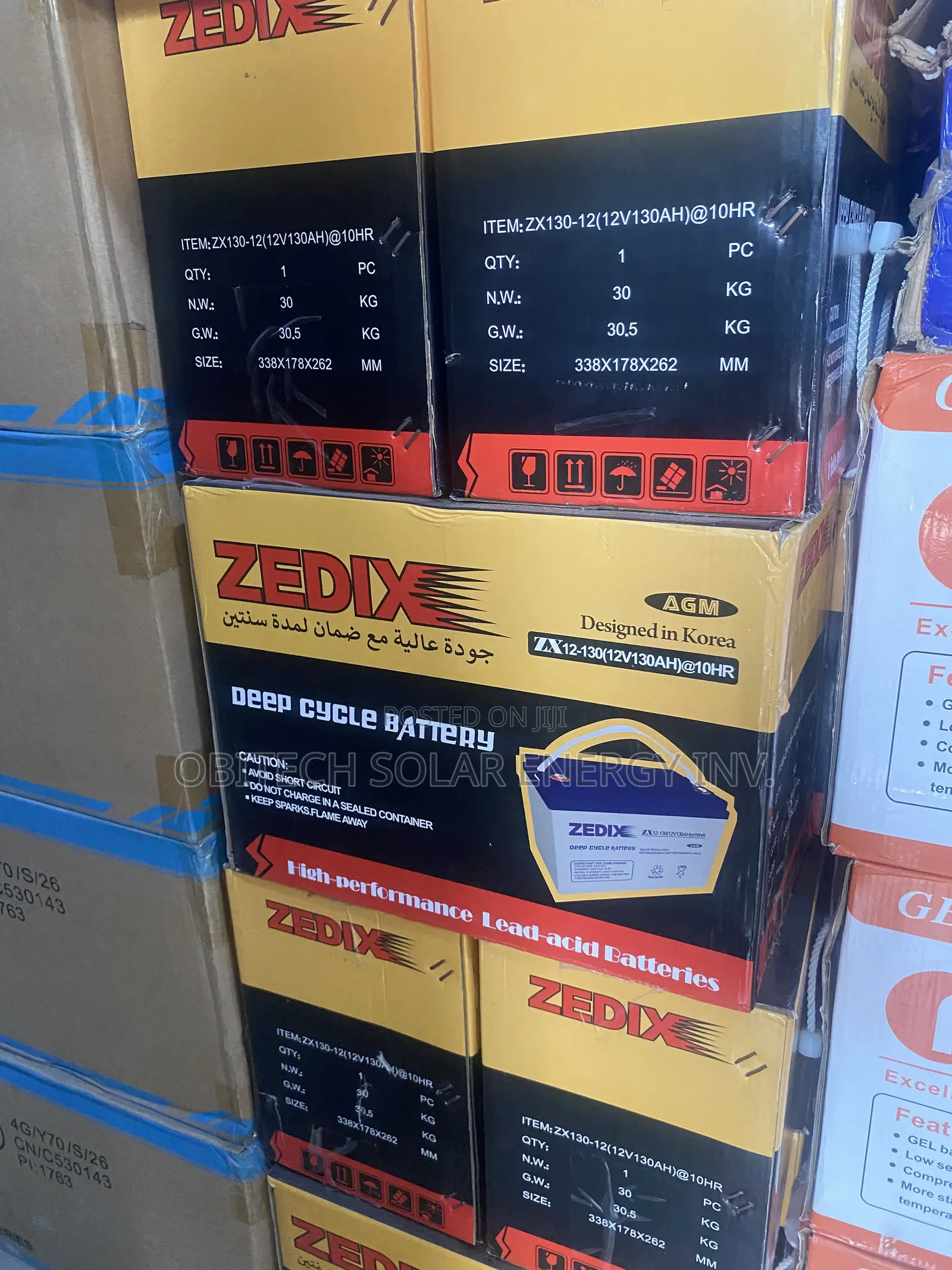 130AH 12V Zedix Deep Cycle Battery