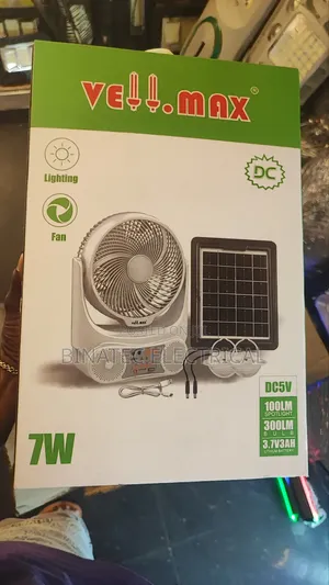 Vellmax Solar Table Fan | Led Bulb