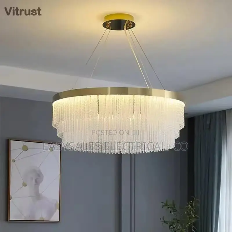 New Round Light Luxury Crystal Lights