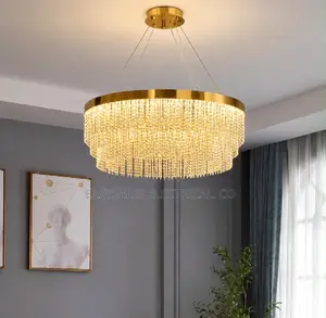 New Round Light Luxury Crystal Lights