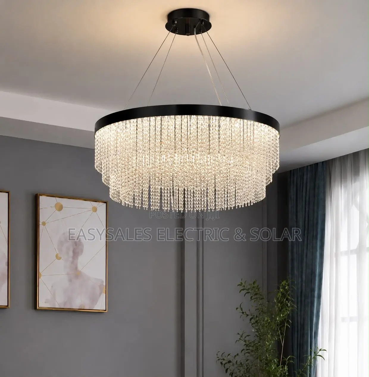 New Round Light Luxury Crystal Lights