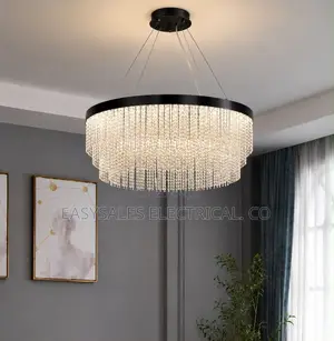 New Round Light Luxury Crystal Lights