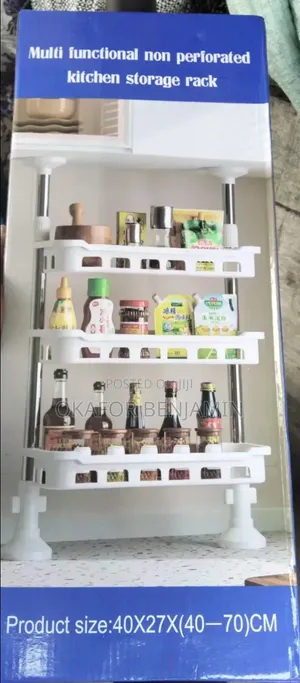 High Quality Functional Non Perforated Kitchen Storage Rack