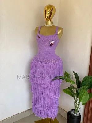 Crochet Long Fringe Dress