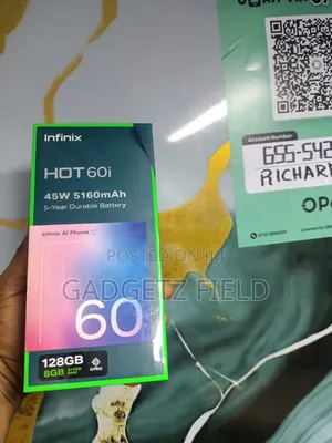 New Infinix Hot 60i 128 GB