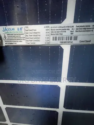 600w Bifacial Brand New Panel