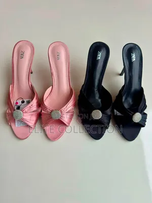 Zara Mule Size:37–42 Colors ::Black Nd Pink :Branded Nylon