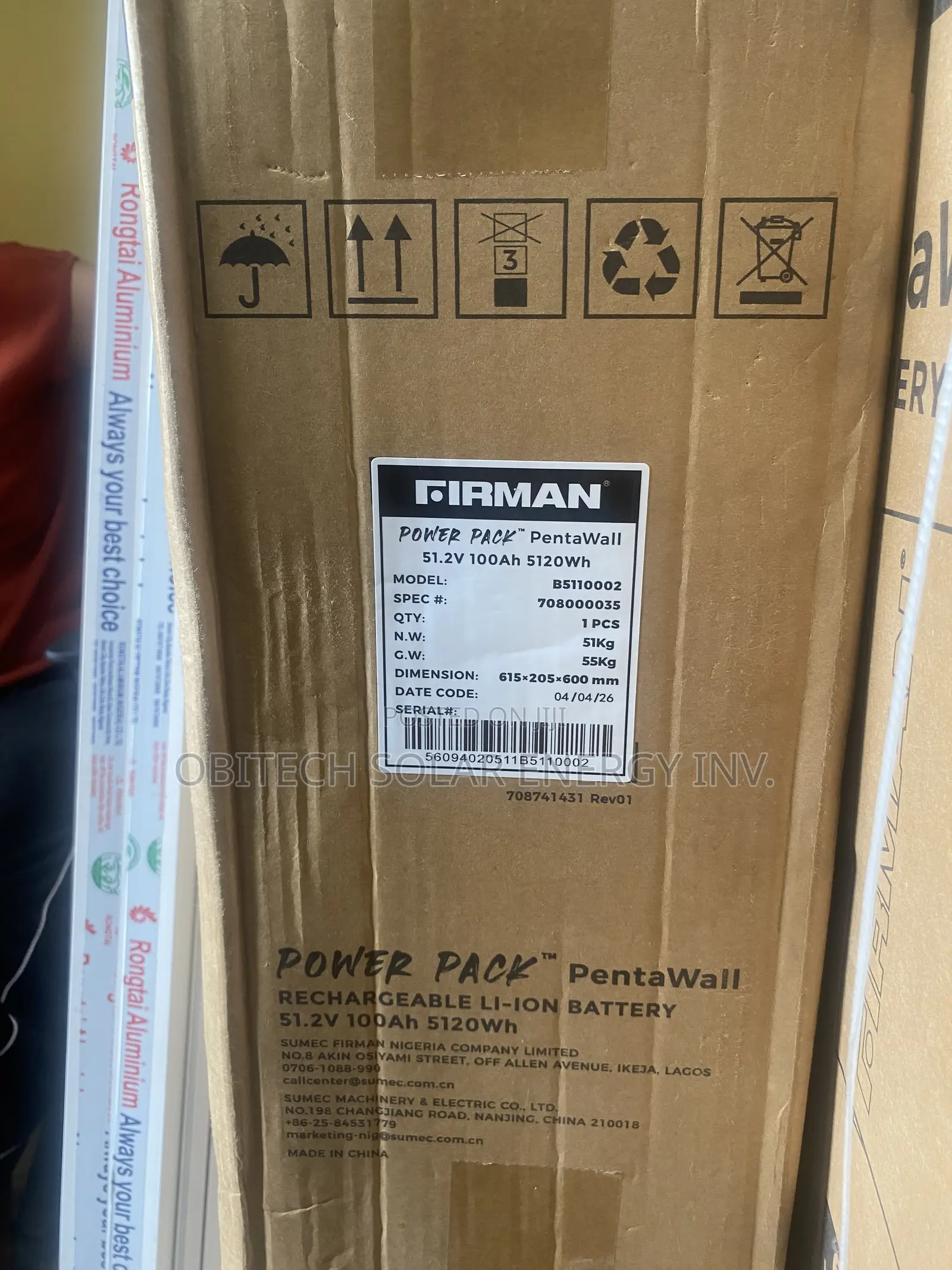 5kWh 48v Firman Lithium Battery
