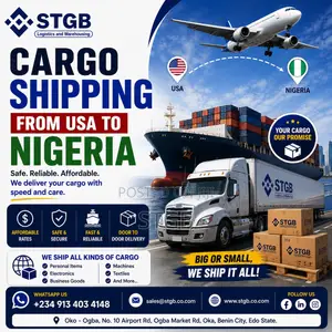 Cargo Shipping From Usa to Nigeria