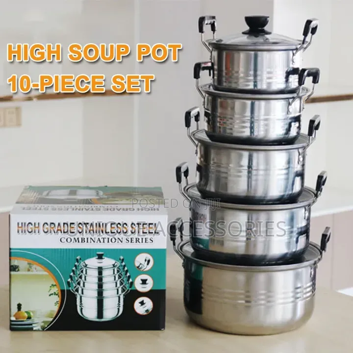 24cm-16cm Thick Stainless Pot Set