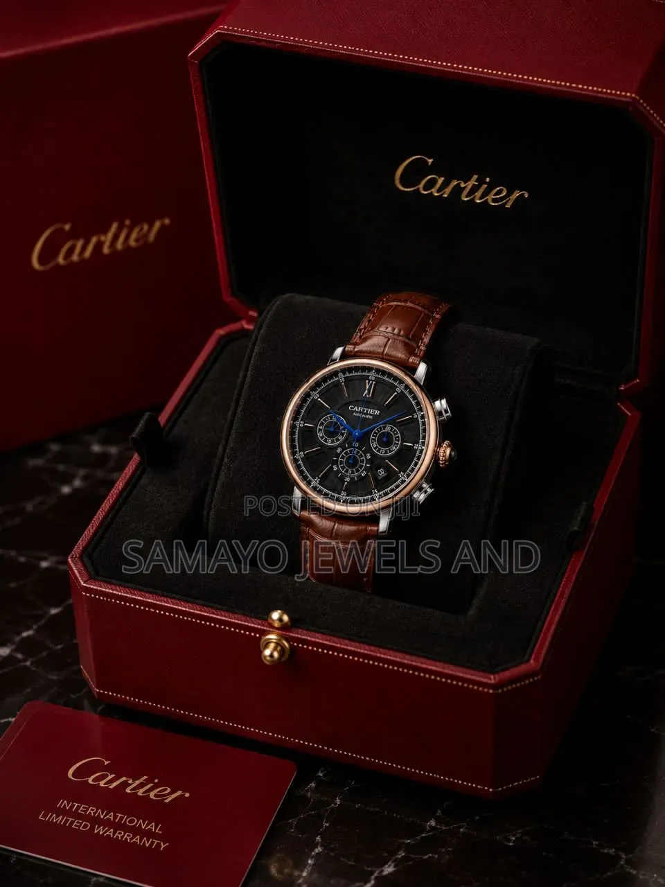 Men Luxury Cartier Wristwatch