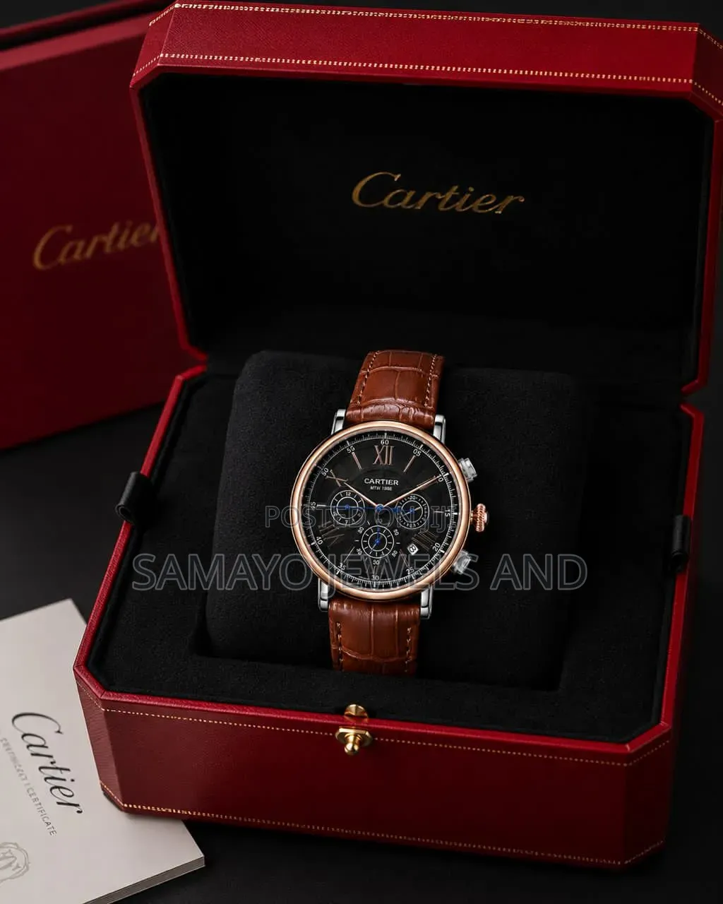 Men Luxury Cartier Wristwatch