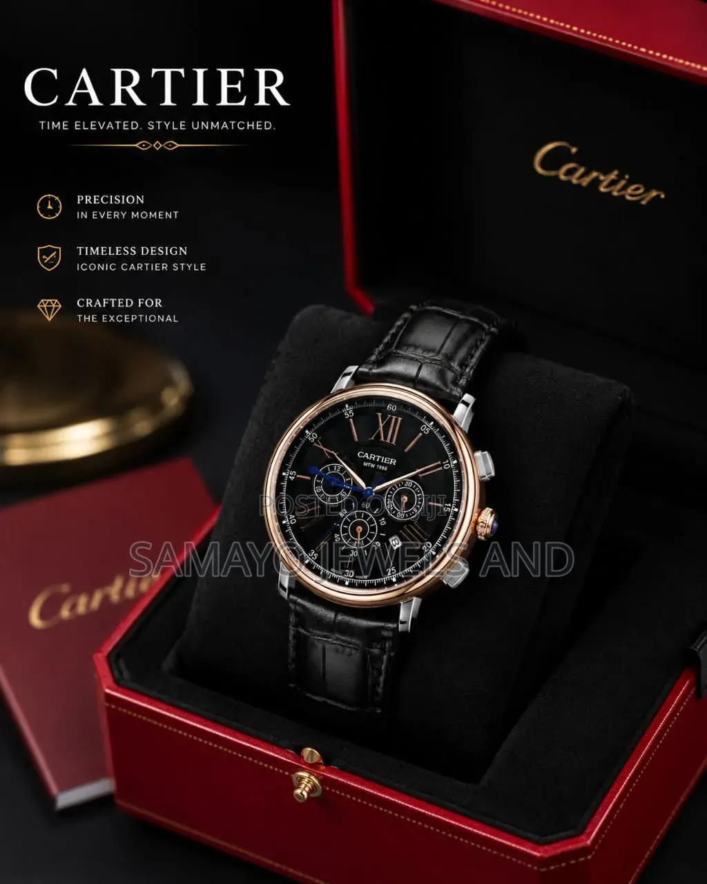 Men Luxury Cartier Wristwatch