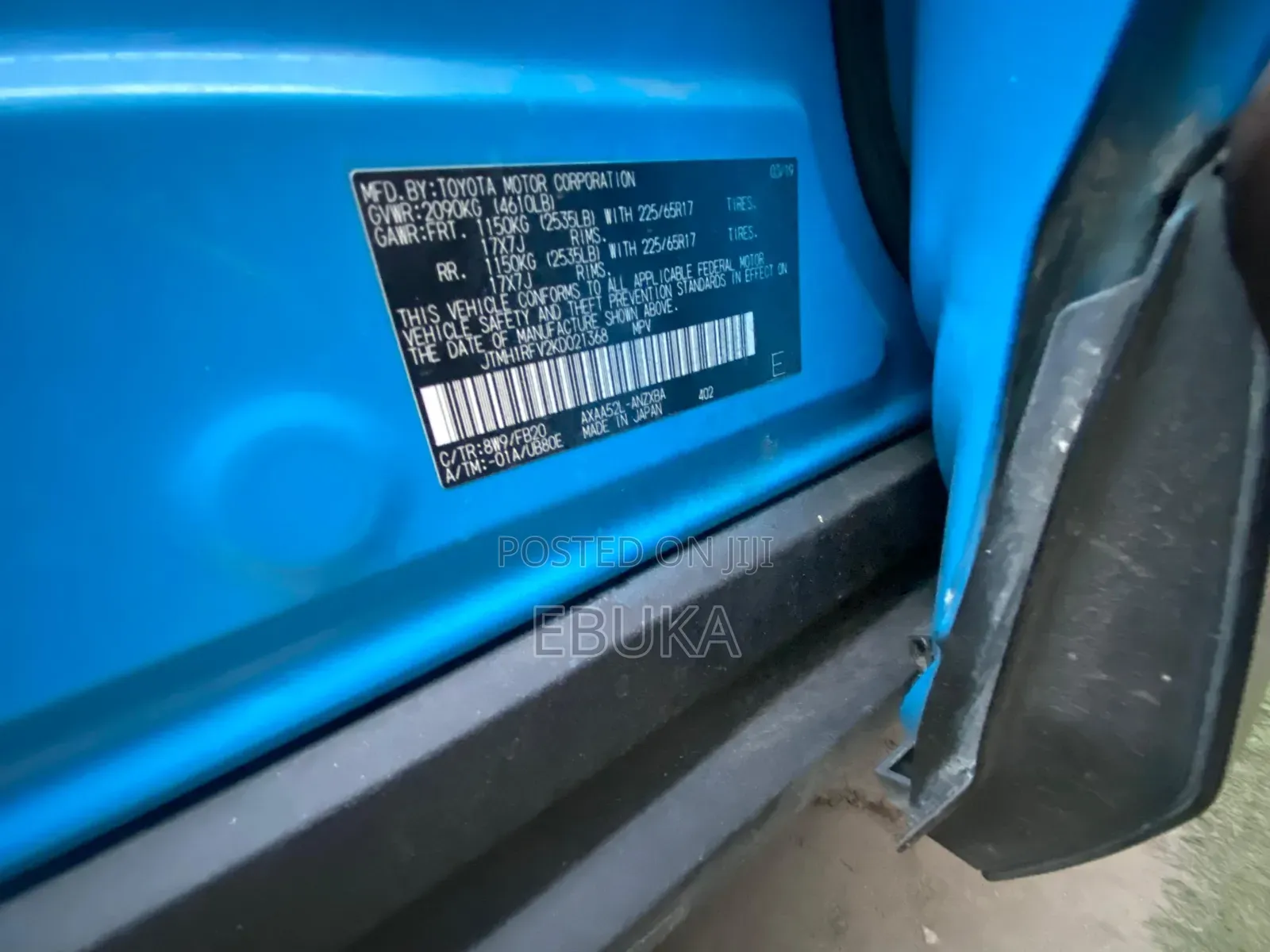 Toyota RAV4 2019 Blue