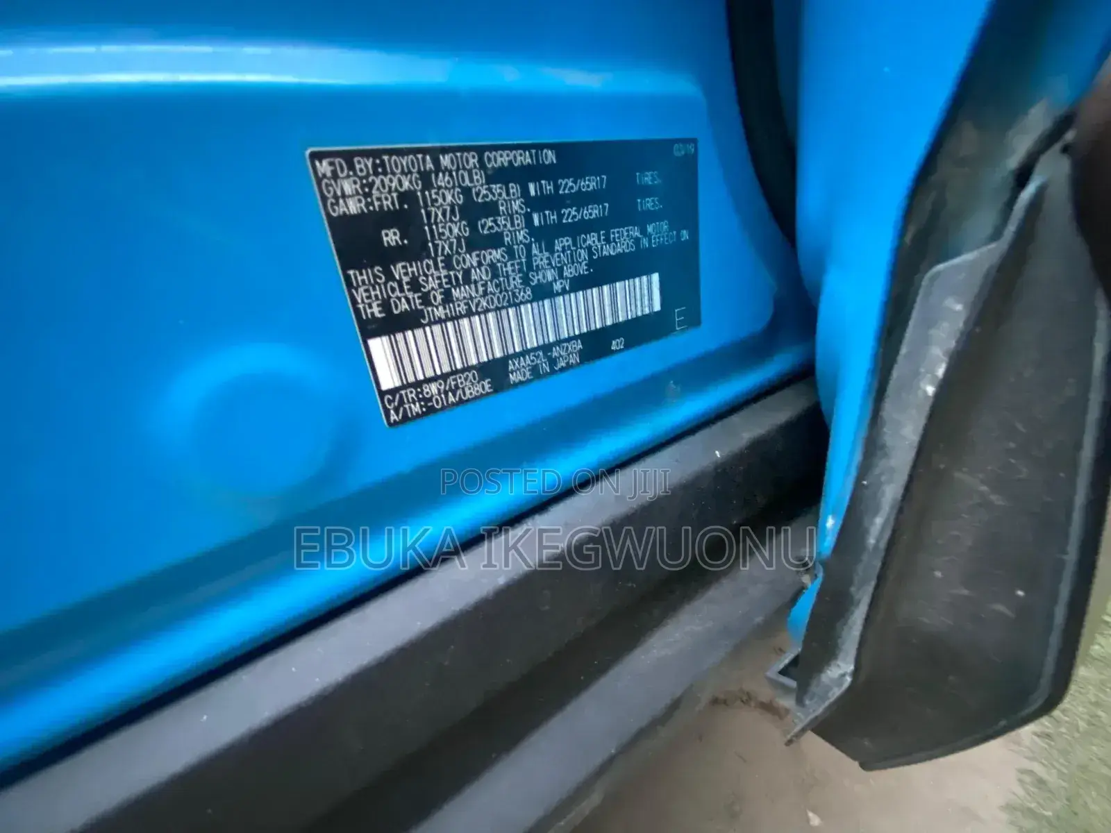 Toyota RAV4 2019 Blue