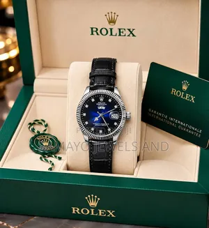 Elegant Rolex Leather Watch