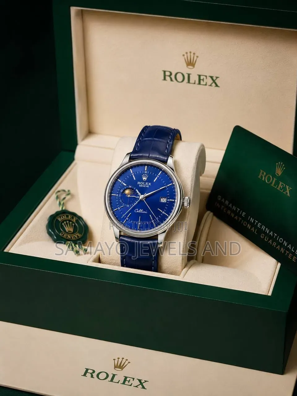 Elegant Rolex Leather Watch