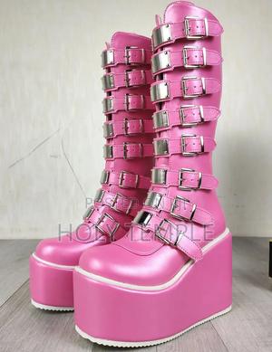 High Quality Luxury Pink Boots