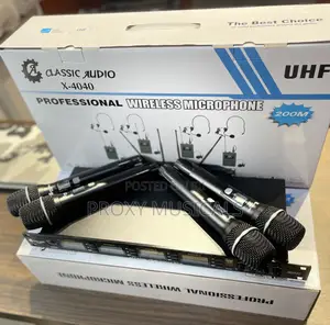 Classic Audio X-4040 Professional 4in1 UHF Microphone System