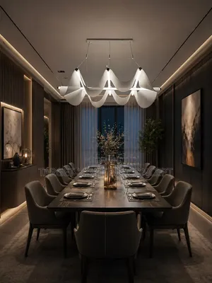 3 Wave Chandelier