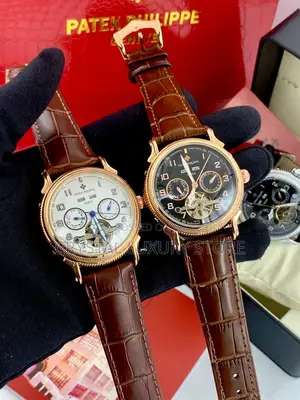 Patek Philippe Quality Men Genuine Leather Wristwatch