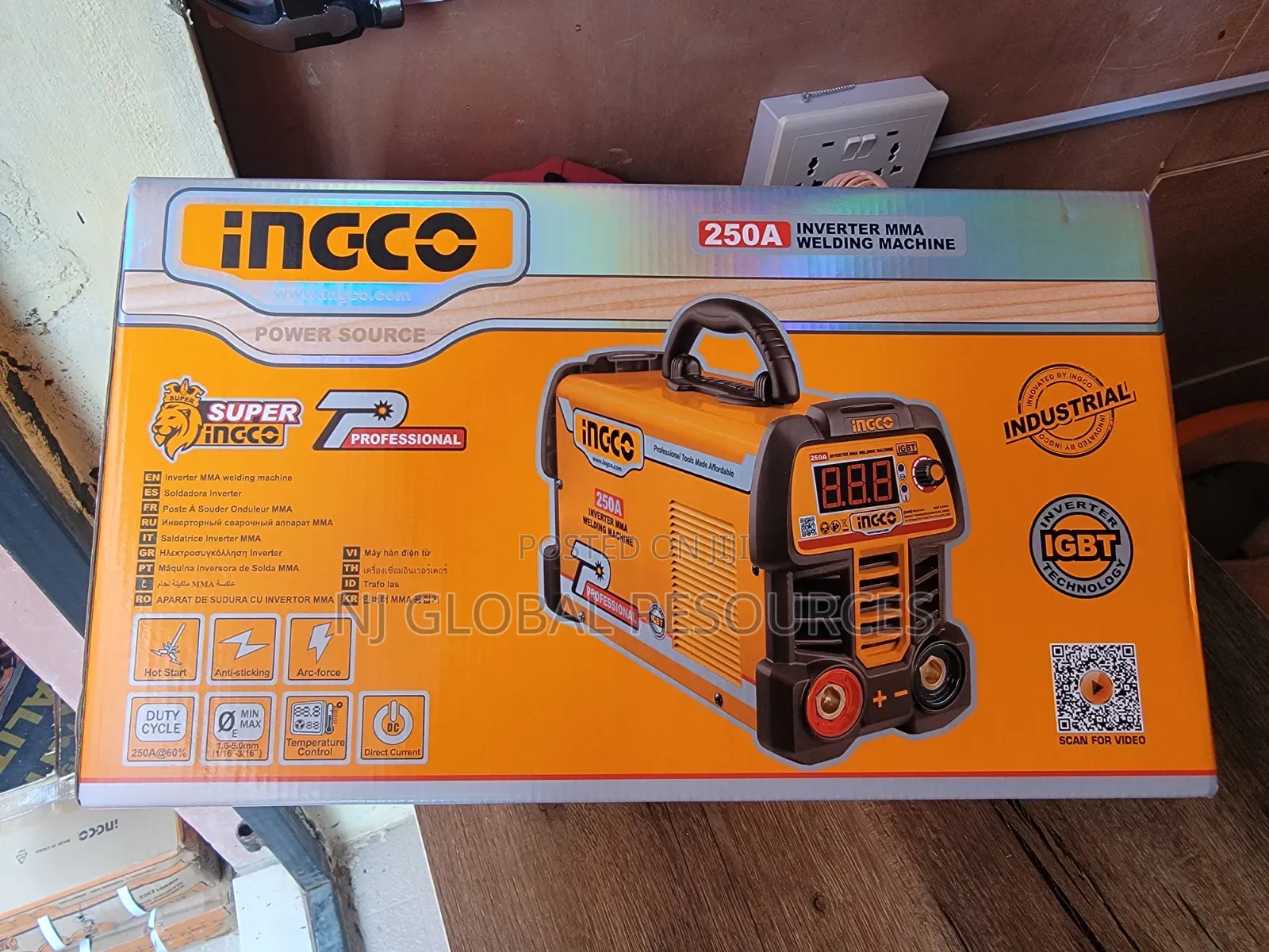 250A Inverter Welding Machine Ingco