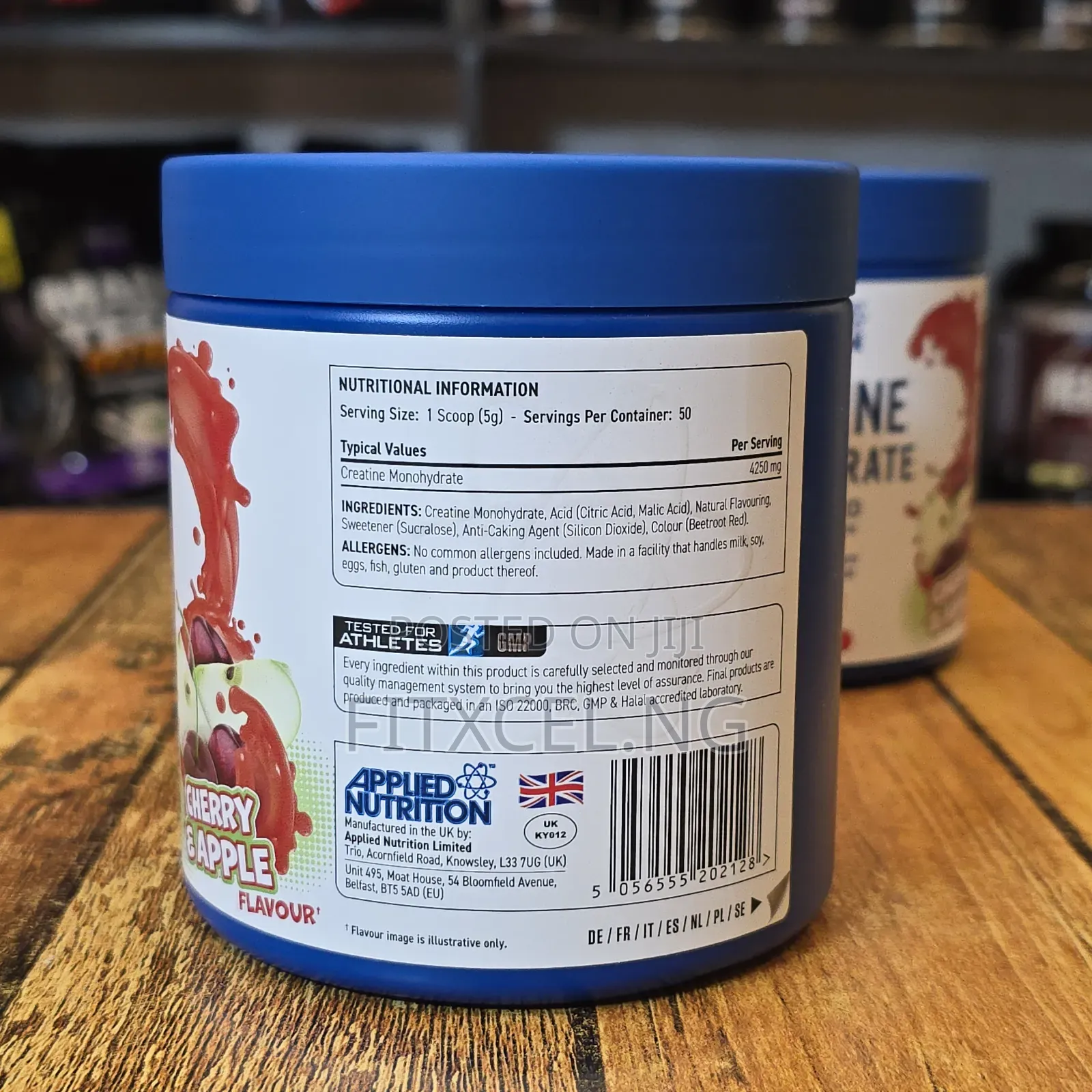 Applied Nutrition Creatine | 5g | 50 Servings| cherry Apple Flavor