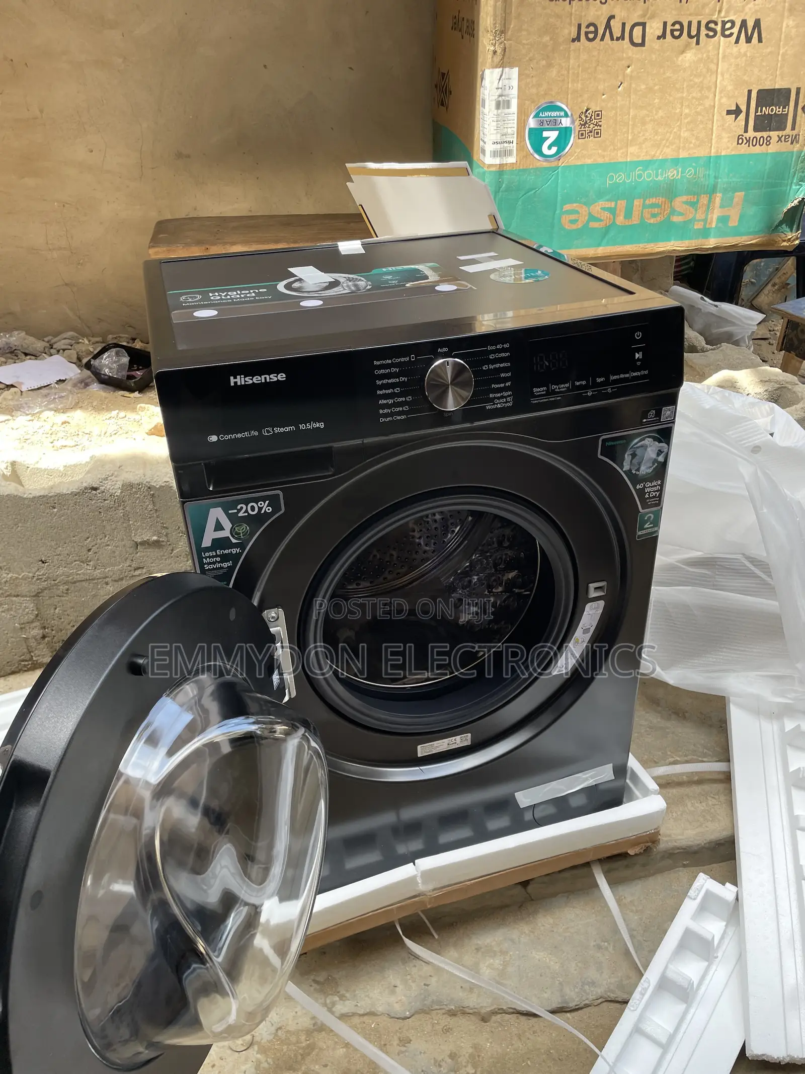Hisense 10.5kg Fully Automatic Front Loader