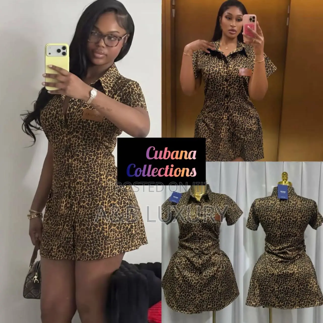 High Quality Classy Leopard Print Gown