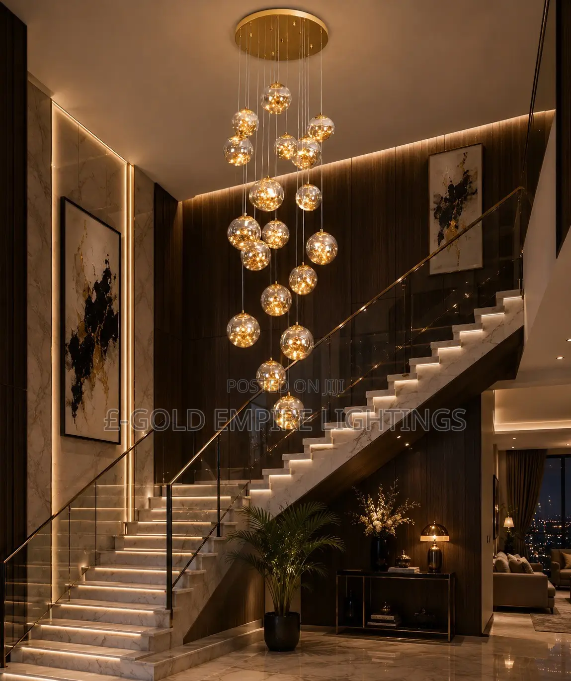 Celestial Cascade Chandelier