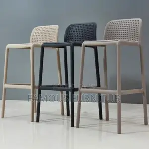 Perforated Plastic Bar Stools Featuring a Stylish Dotted Pattern