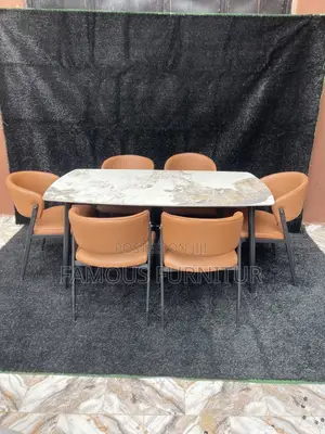 Contemporary 6-Seater Marble Dining Sets