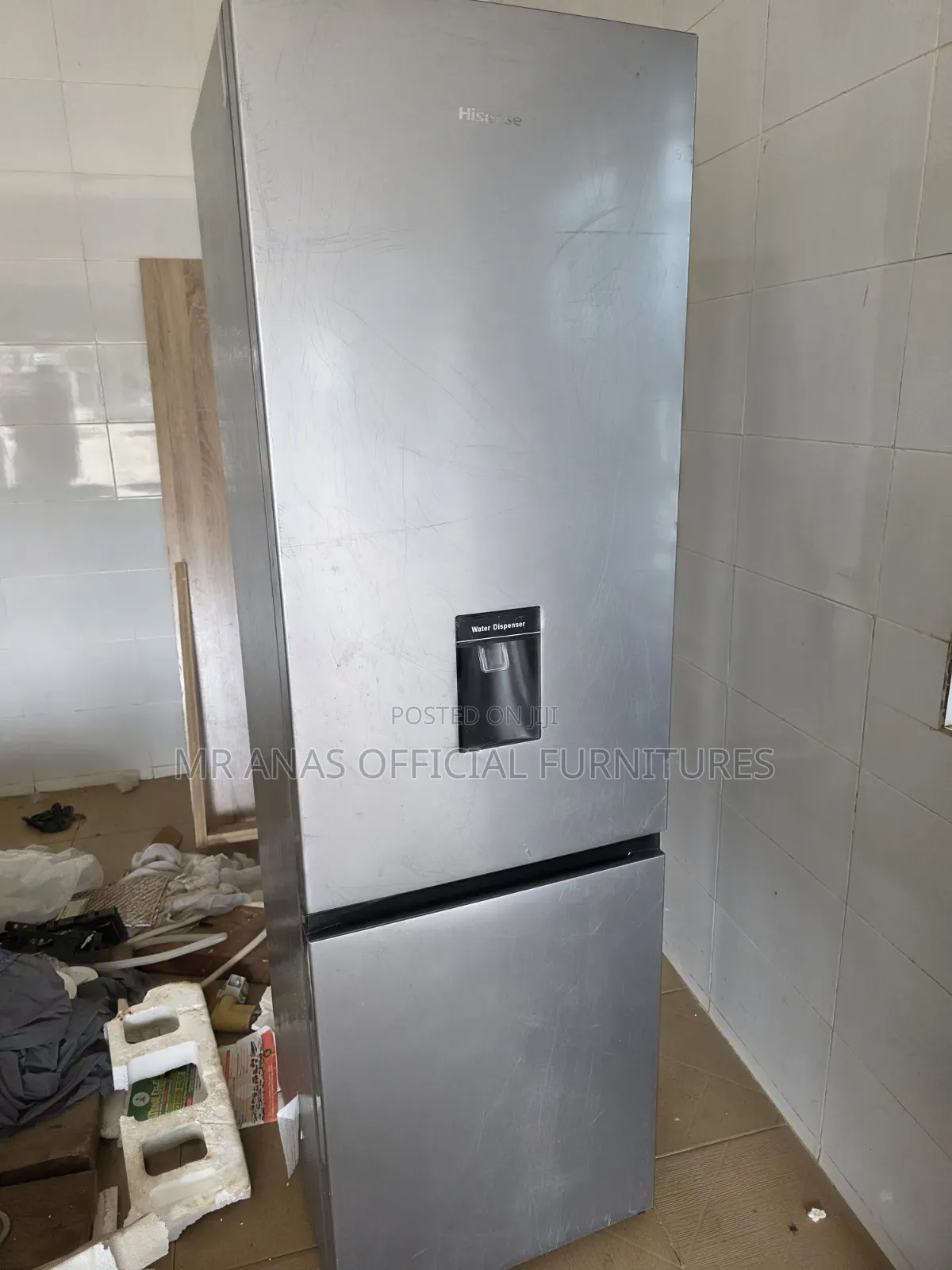 262L Hisense Double Door Fridge With Dispenser