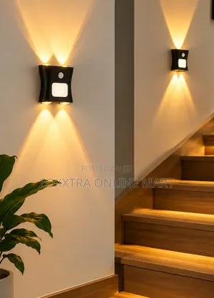 Four-Head Motion Sensor Ambient Wall Light