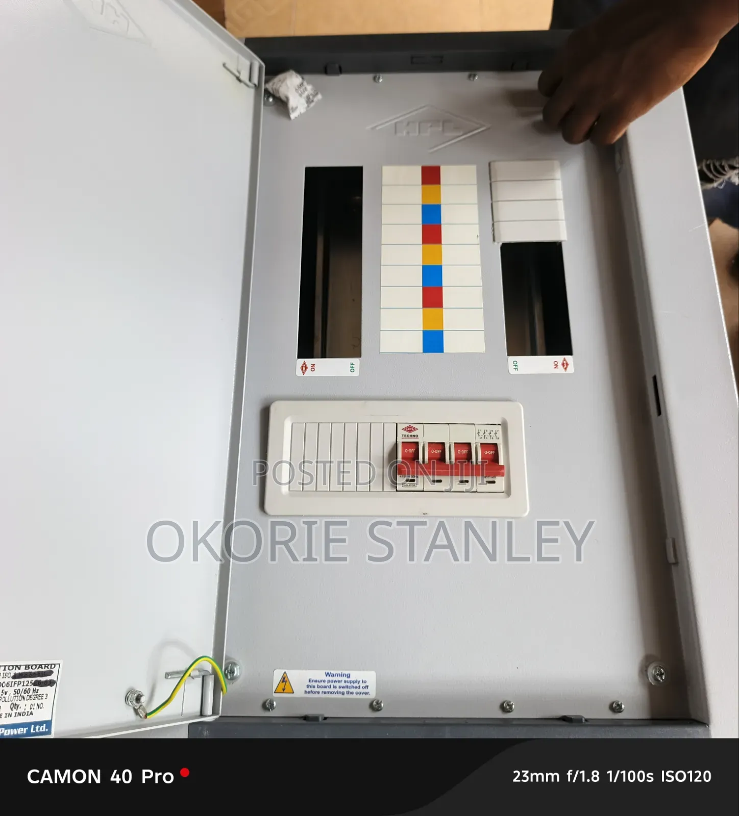 Distribution Board 18ways Three Phases