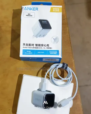 Anker 45w Charger With Display + USB-C Cable (A121d)