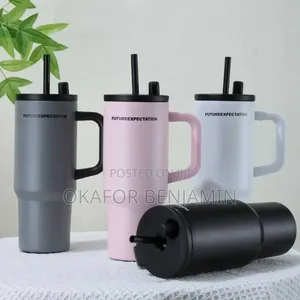750ml Insulated Double Wall Vacuum Tumbler Mug With Handle She's Five