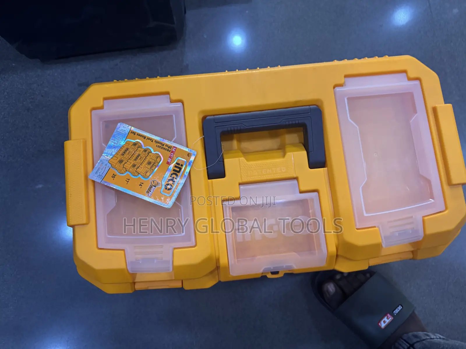 INGCO Heavy-Duty Tool Box – Portable Storage Case