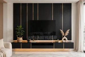 TV Wall Installation With LED Light - Lekki Ajah