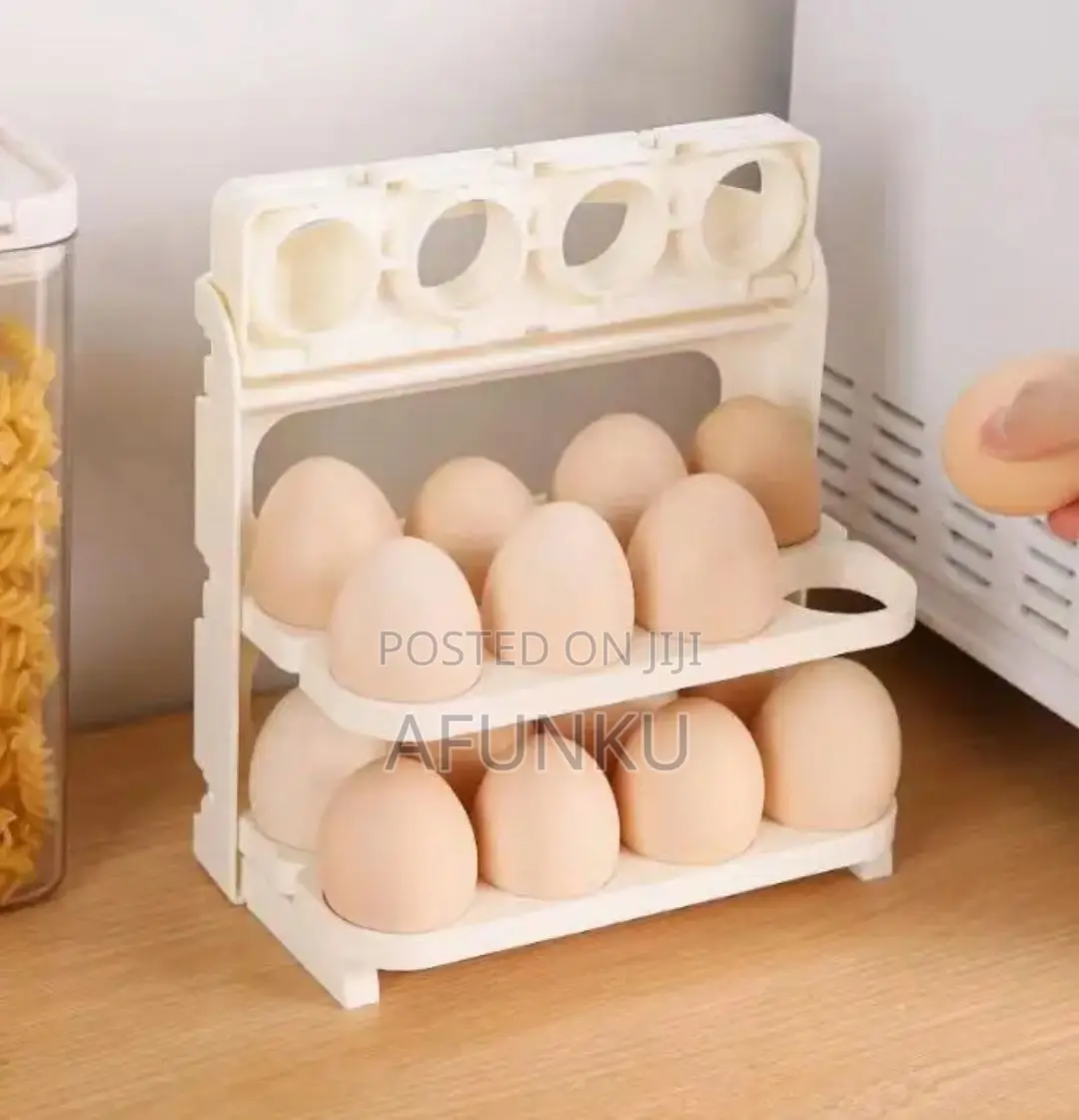 Foldable Egg Rack 60 Holes Storage